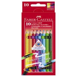 FABER-CASTELL 輝柏 動漫握把紙管彩色鉛筆116613, 10 種顏色