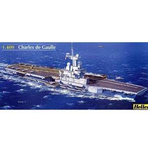 HELLER 1:400 CHARLES DE GAULLE塑膠模型航空母艦 HL81072, 1個