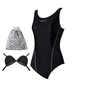 AQUATICA 女款連身泳衣+胸墊+游泳袋 3件組