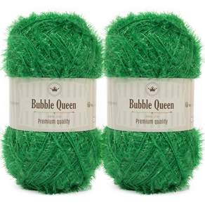 brandyarn Bubble Queen系列 菜瓜布線, 25 Green, 2捆