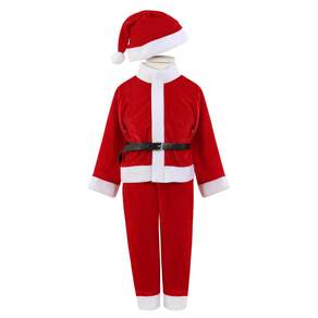 ROROCHAT 孩童款聖誕老人造型套裝+腰帶+帽子組