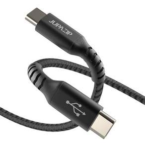 JUPAZIP Thunderbolt PD Type C 轉 C USB 2.0 快速充電線 100W 3m, 混色, 1個