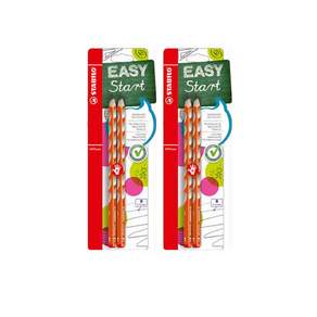 STAEDTLER Easy Graph 右手鉛筆 B 2p, 橘子, 2個