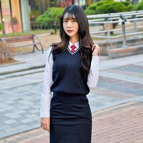 GYOBOKMALL 女童長款制服背心