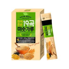 19種穀物韓式麵茶沖泡粉 隨身包, 1000g, 1盒