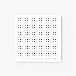 Perforated board 內部穿孔板現代 400 x 400 毫米, 1個, 白色的