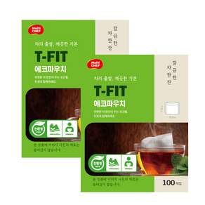 Multi Chef T-FIT 茶包環保袋 100p, 單色, 2個