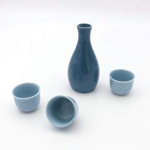 Moon Salt Porcelain Tokuri Peacock 水瓶孔雀 + 玻璃天空套組, 1套, 玻璃水瓶 + 玻璃 3p