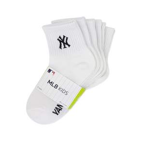 New York Yankees 兒童款大LOGO中筒襪5雙組