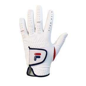 FILA Golf 超細纖維高爾夫左手手套 FG3GVC1101X, 白色