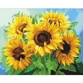 Momofix Painting DIY水彩畫組, ‎Five Sunflowers‎