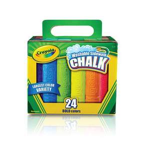 Crayola 繪兒樂 可水洗戶外粉筆組, 24色, 1盒