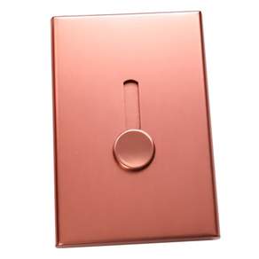 夏普金屬自動名片盒, 粉色的, 1個