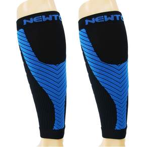 NEWTOP 優質小腿護膝套 2入, 黑色/熒光藍