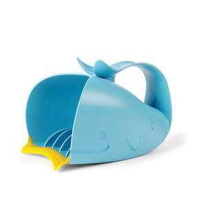SKIP HOP 小藍鯨瀑布造型沐浴水瓢, 藍色, 1入