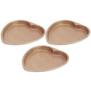 E-Home Baking Heart Pizza Pan, 3個