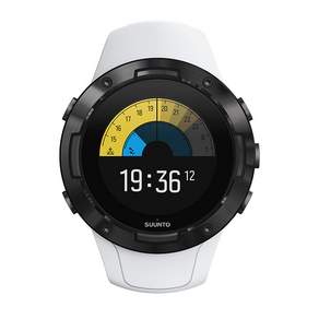 Suunto 男款Suunto 5聚氨酯手錶 SS050446000, 白+黑