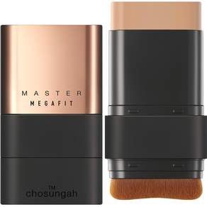 chosungah tm MEGA FIT Master保濕雙頭粉底棒 SPF50+ PA++++ 16g, 02 Sand Beige, 1個