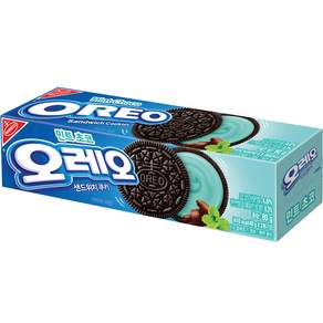OREO 奧利奧 薄荷巧克力夾心餅乾 2包入, 80g, 1盒