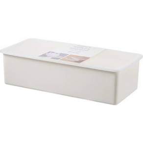 Goody Foody 簡約方形餐具盒, 白色, 1個