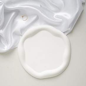 Youngnumol 室內陶瓷托盤雲圈, Clova White