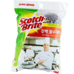 3M Scotch-Brite 百利 強力鐵菜瓜布, 1包, 單品, 5入