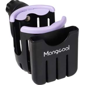 Mongcool 嬰兒車杯架, 紫色+黑色, 1個