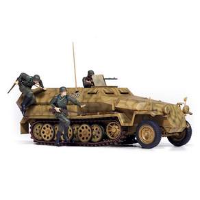 ACADEMY HOBBY MODEL KITS 德國半履帶運兵車 251 1C型 塑膠模型坦克車, 1個