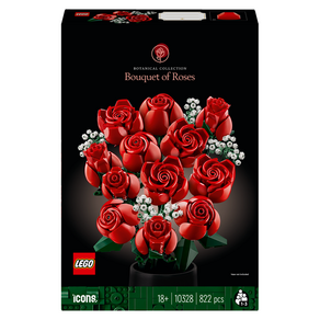 LEGO 樂高 Icons系列玫瑰花束 10328, 混色