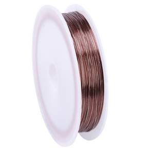 Kohimo Wire DIY手工藝彩色鐵絲 0.4mm*50m 3W275, 5個, 棕色