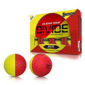 SRIXON Q STAR Tour Divide 3 球, 12入, 1個, 紅色 黃色