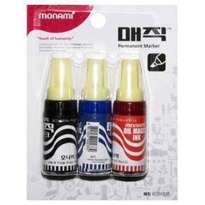MONAMI 慕那美 瓶子魔法混合 3 件套, 黑色、藍色、紅色, 1組