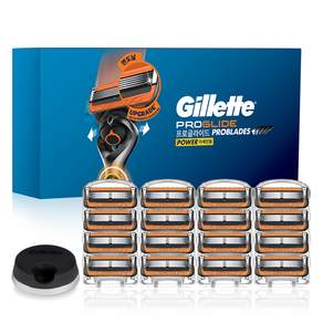 Gillette 吉列 ProGlide 電動刮鬍刀刀片 16p + 支架套裝, 1組