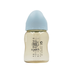 Simba 小獅王辛巴 蘊蜜鉑金PPSU寬口防脹氣奶瓶 0歲以上, 晨藍, 200ml, 1個