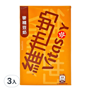 Vitasoy 維他奶 麥精豆奶, 250ml, 3入