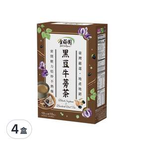 薌園 黑豆牛蒡茶, 10g, 10包, 4盒