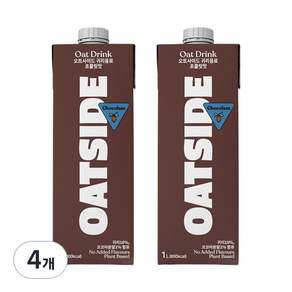 Oatside 燕麥飲料 巧克力味, 1L, 4瓶