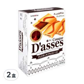 SANRITSU 三立製菓 D'asses 巧克力味夾心餅 12個, 86.4g, 2盒