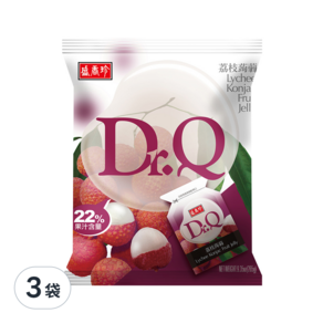 盛香珍 Dr.Q荔枝蒟蒻, 265g, 3袋