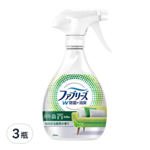 febreze 風倍清 織物除菌消臭噴霧 綠茶清香, 370ml, 3瓶