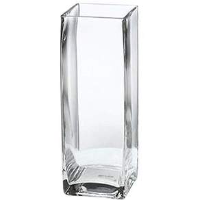 SAMHO GLASS 方形花瓶, 透明