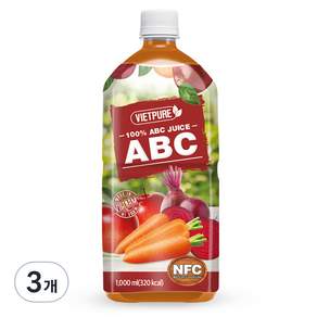 NFC ABC蔬果汁, 1000ml, 3瓶
