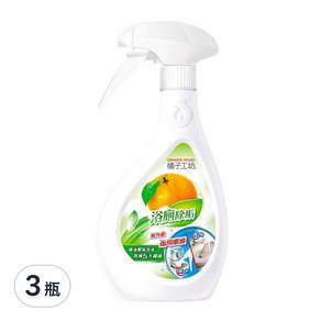 ORANGE HOUSE 橘子工坊 家用清潔類浴廁清潔劑 兩用噴槍, 480ml, 3瓶