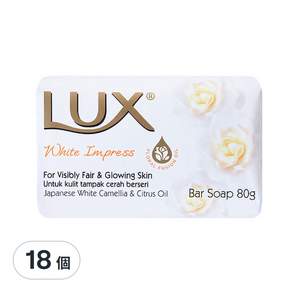 LUX 麗仕 白皙煥采 香氛皂, 80g, 18個