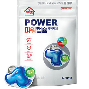 Yuhan Corporation Happy Home Power Capsule Triple Baby Powder 風味洗衣液, 32件, 2個