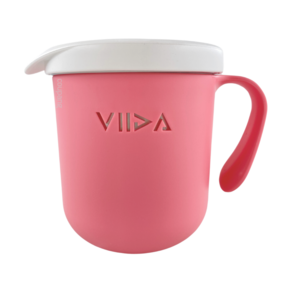 VIIDA Souffle 抗菌不鏽鋼杯, 甜心粉, 330ml, 1個