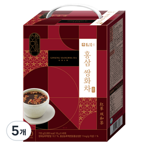 Damteo 紅參雙花茶, 18g, 40包, 5盒