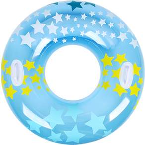 SUNNYWATER 兒童充氣扶手游泳圈 星星款 75cm, 天空藍, 1個