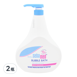 sebamed 施巴 嬰兒泡泡浴露 0歲以上, 1L, 2瓶