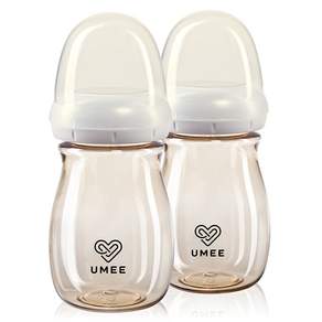 UMEE PSSU 無奶嘴奶瓶 260ml, 金色, 2個